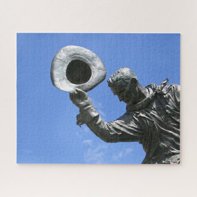 Calgary Stampede Statue. Jigsaw Puzzle (Horizontal)