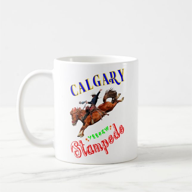 Calgary Yeehaw Stampede Coffee Mug (Left)