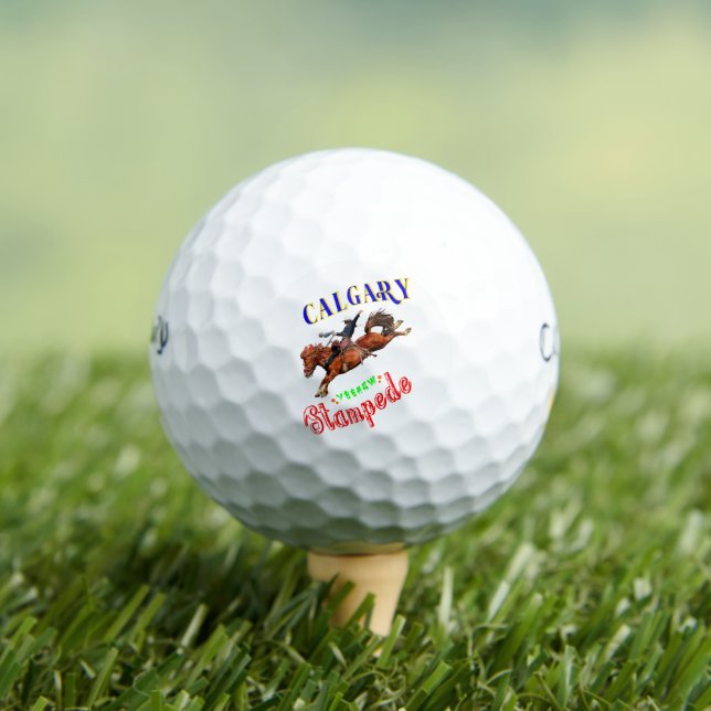 Calgary Yeehaw Stampede Golf Balls (Insitu Tee)
