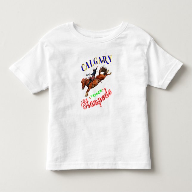 Calgary Yeehaw Stampede Toddler T-Shirt (Front)