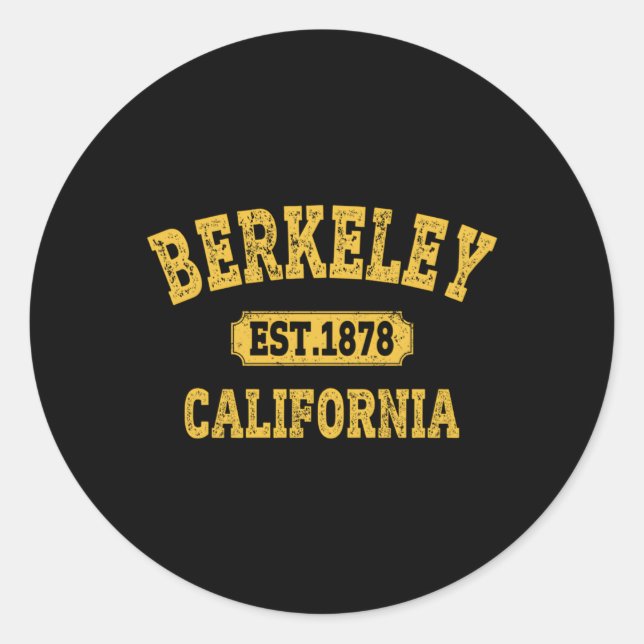 Cali Berkeley California Ca Berkeley Classic Round Sticker (Front)