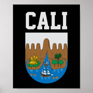 Cali, COLOMBIA coat of arms Poster