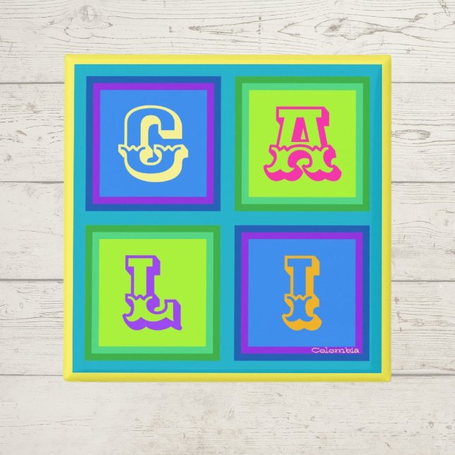 Cali Colombia modern colourful  Magnet (Creator Uploaded)