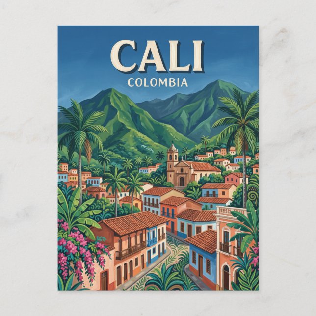 Cali Colombia Postcard (Front)
