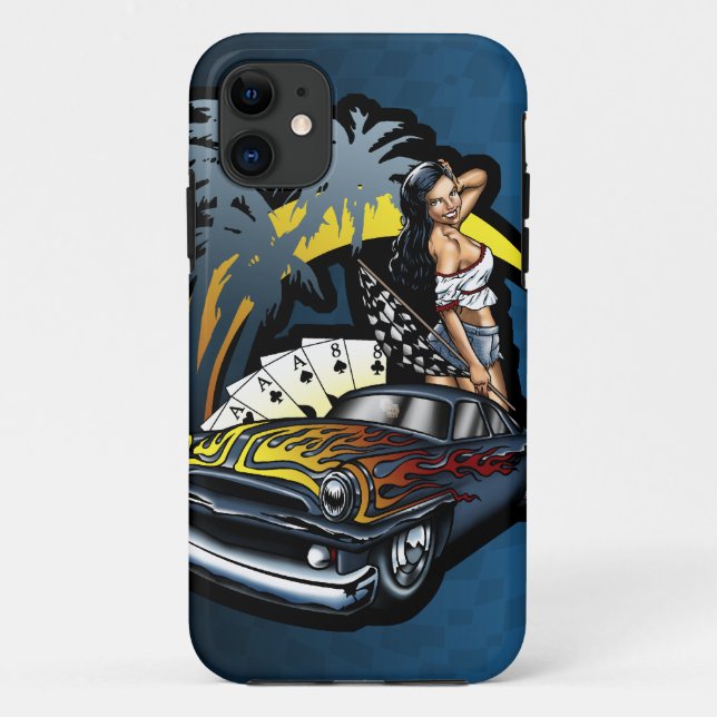 Cali Dreamin' Hot Rod Pin Up Girl Case-Mate iPhone Case (Back)