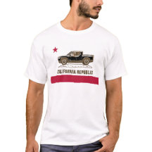 Cali Flag Bear in Truck (change colour/text) BLACK