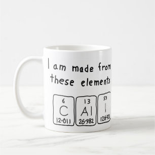 Cali periodic table name mug