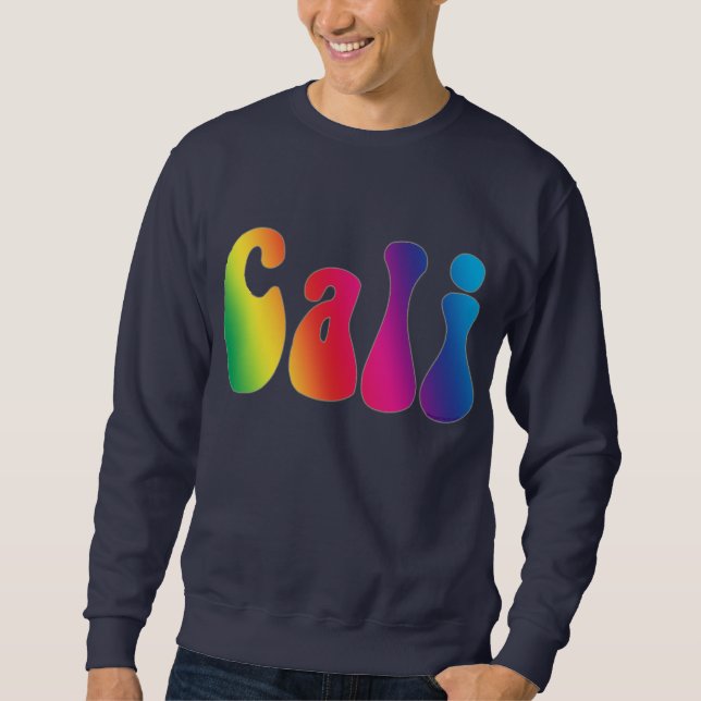 Cali Rainbow California Hippie Logo Shirt (Front)