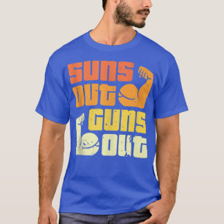 Cali Style Bodybuilding Sun's Out Guns Out Biceps T-Shirt