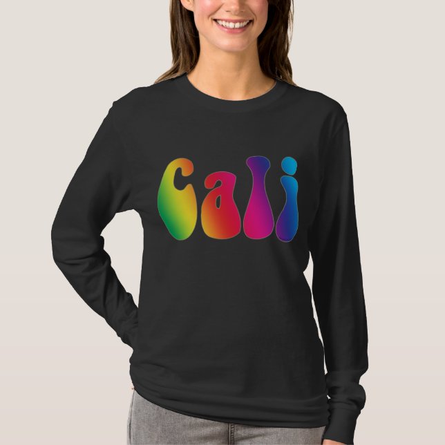Cali Tie-Dye California Rainbow Logo Shirt (Front)