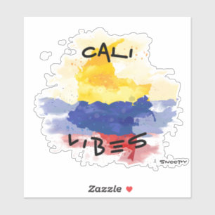Cali vibes Car sticker Colombia croquis