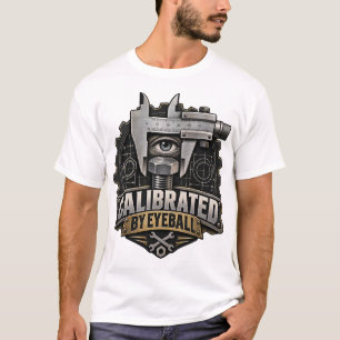 Calibrated by Eyeball Funny Mechanic Engineer T-Sh T-Shirt