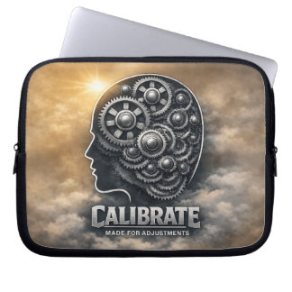 CalibrateMind –Abstract Encouraging Power Mindset Laptop Sleeve