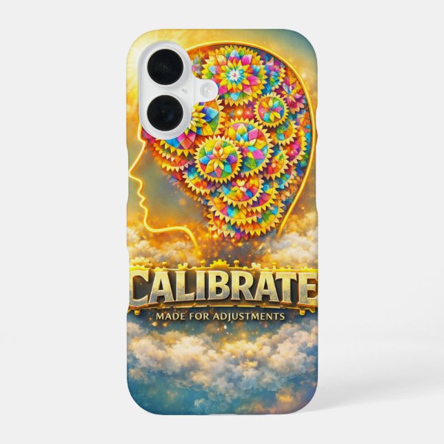 CalibrateMind iPhone 16 Case (Back)