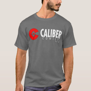 Calibre Comics horizontal logo grey t-shirt