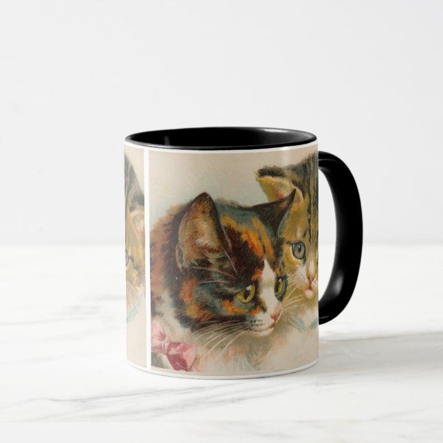 Calico and Tabby Kittens• H. Maguire • Mug (Front Right)