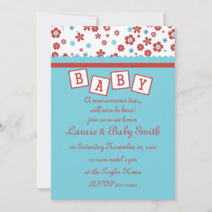 Calico Baby Invitation
