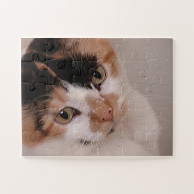 Calico Beauty Cat Jigsaw Puzzle (Horizontal)