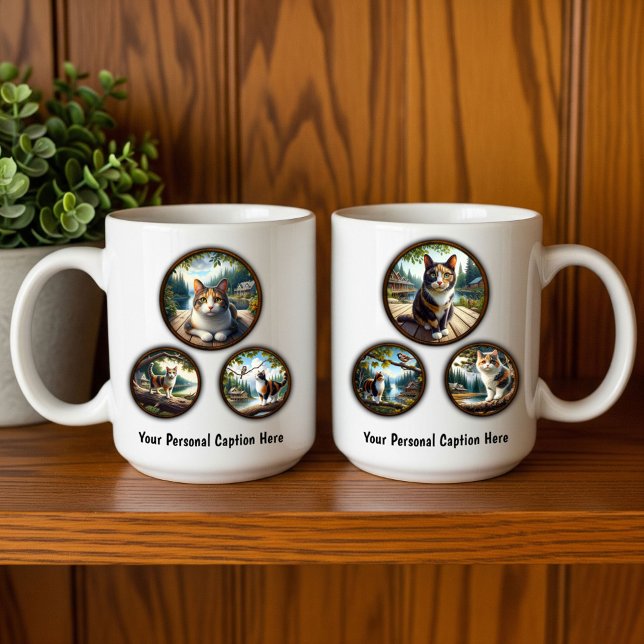 Calico Cat 6-Image Coffee Mug Design (Creator Uploaded)