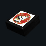 Calico Cat Baroque Gift Box<br><div class="desc">A calico cat poses on a beautiful ornate background, from original artwork by Artellus inspired by the artist’s own cats. Artellus Artworks features ORIGINAL PAINTINGS & ARTWORK by the artist - not stock photographs or clipart - on all the products.</div>