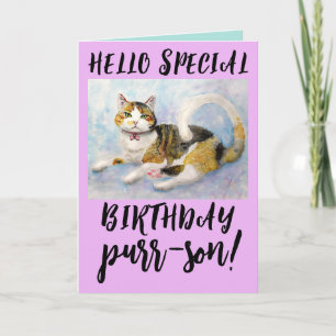 CALICO CAT BIRTHDAY GREETING CARDS