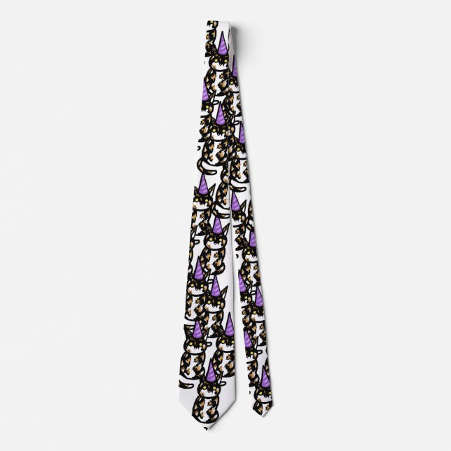 Calico Cat Celebration Tie (Front)