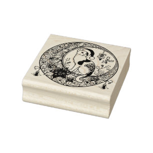Calico Cat Christmas                               Rubber Stamp