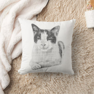 Calico Cat Halftone Cushion