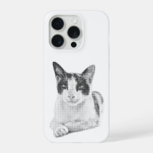 Calico Cat Halftone iPhone 15 Pro Case