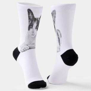 Calico Cat Halftone Socks