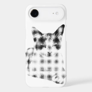 Calico Cat Minimal Halftone