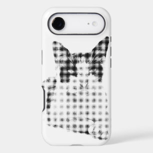 Calico Cat Minimal Halftone