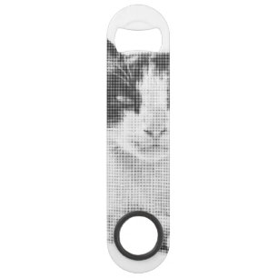 Calico Cat Minimal Halftone