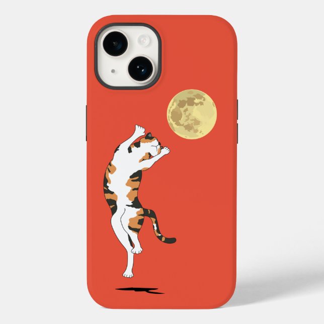 Calico Cat Moon Dancing Case-Mate iPhone Case (Back)