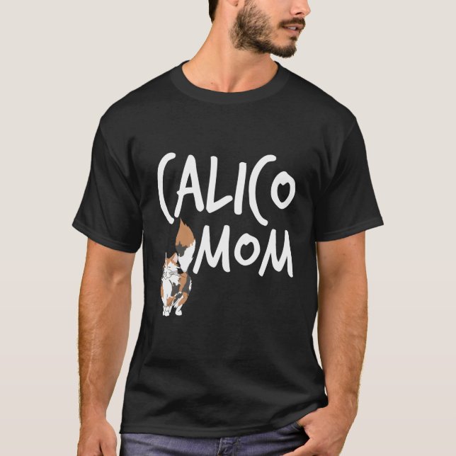 Calico Cat Mum Cute Kitty Cat Pet Animal Lover Gif T-Shirt (Front)