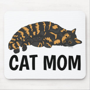 Calico Cat Mum Mousepads