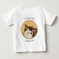 Calico Cat Painting - Cute Original Cat Art