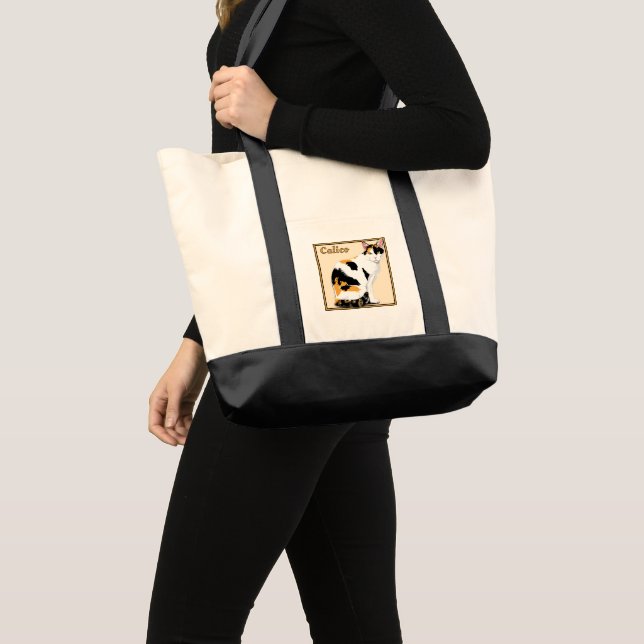 Calico Cat Personalised  Tote Bag (Front (Product))