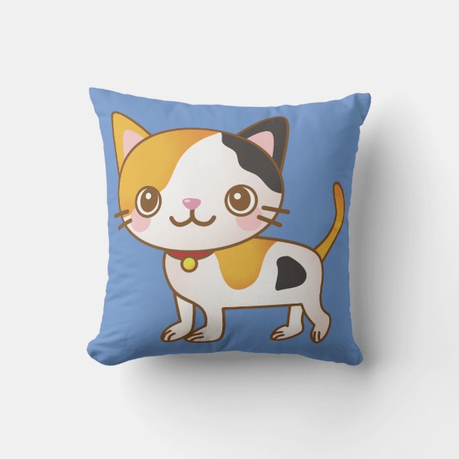 calico cat pillow (Front)