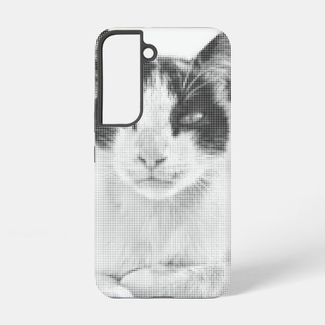 Calico Cat Retro Halftone Samsung Galaxy S22 Case (Back)