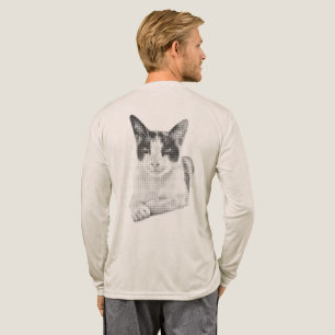 Calico Cat Retro Halftone Tri-Blend Shirt