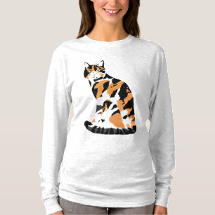Calico cat sitting T-Shirt