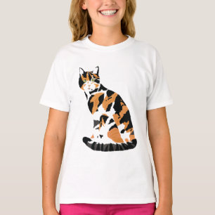 Calico cat sitting T-Shirt