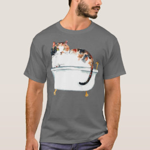 Calico cat toilet Painting 1 T-Shirt
