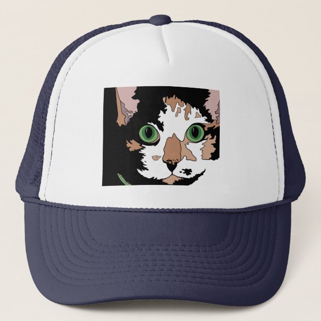 Calico Cat    Trucker Hat (Front)
