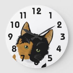 Calico Cat Wall Clock