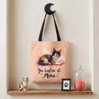 Calico Cat You Had Me at Meow Watercolor