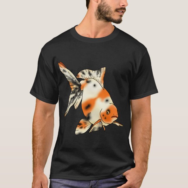 Calico Fantail Goldfish T-Shirt (Front)