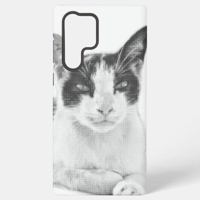 Calico Halftone Muse Samsung Galaxy S22 Ultra Case (Back)