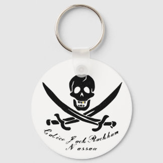 Calico Jack Nassau Pirate Flag Jolly Roger  Key Ring